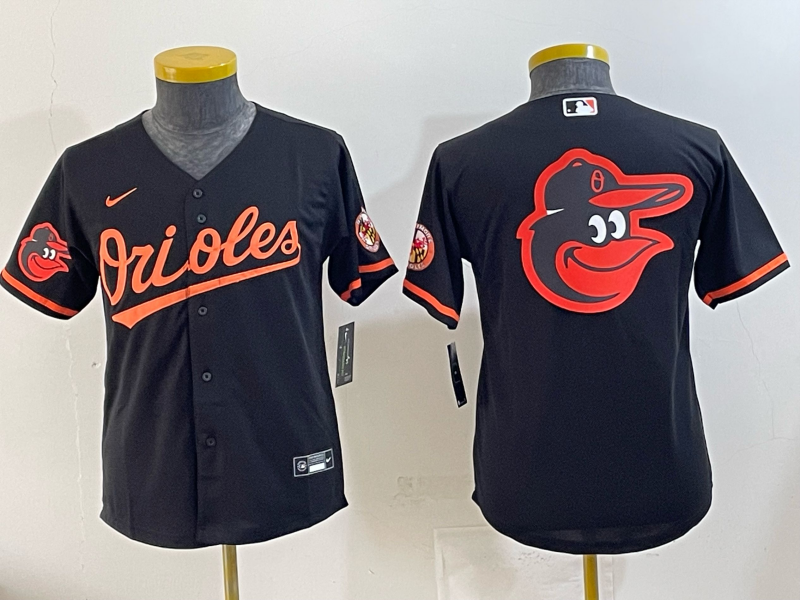 Youth 2025 Baltimore Orioles Blank black Nike MLB Jersey 008->youth mlb jersey->Youth Jersey